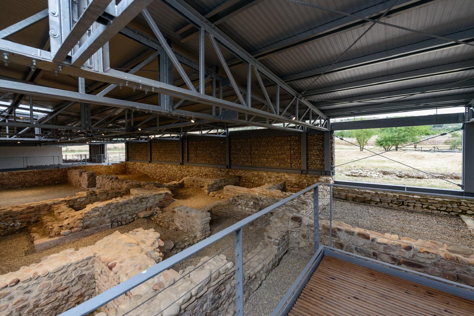 Veduta d'insieme degli ambienti restaurati della villa