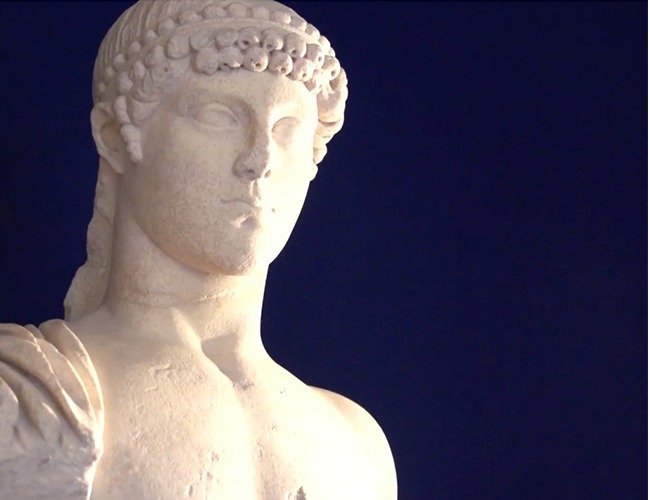 Statua nel sito di Faragola